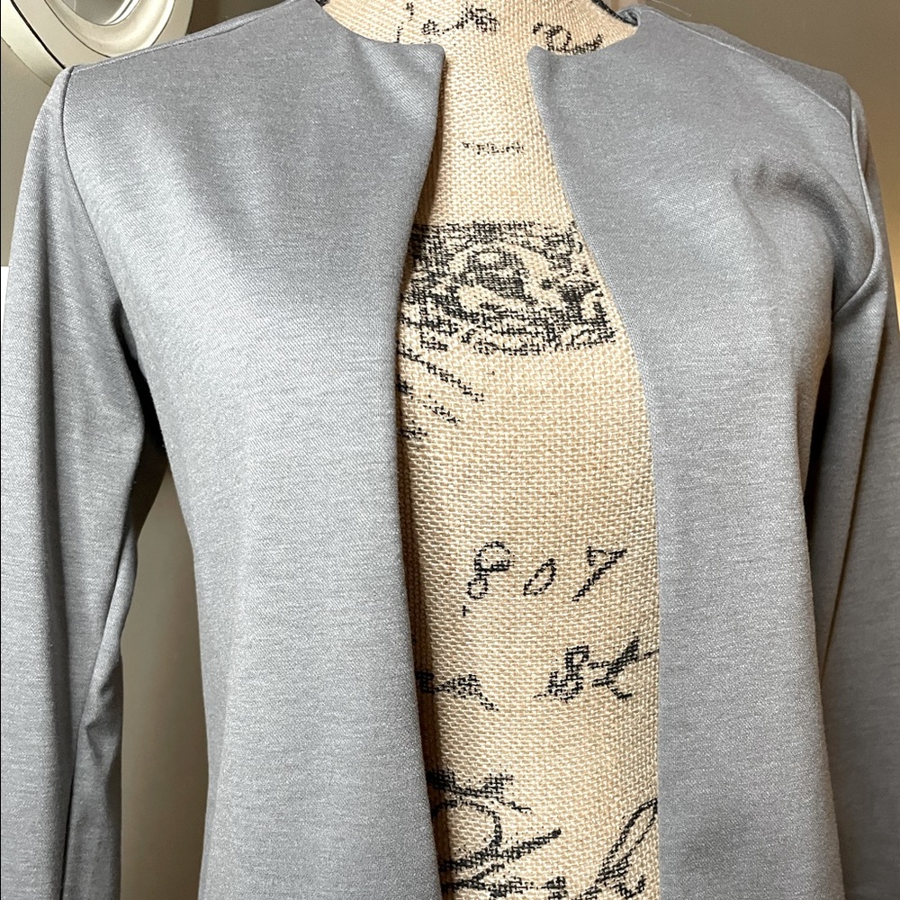 Grey classic jacket Macadamia size S